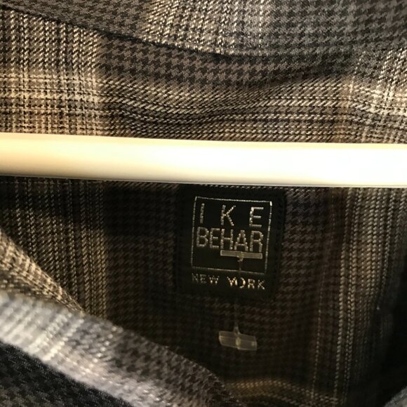 IKE BEHAR MENS PLAID SHIRT SIZE XL - Picture 6 of 7